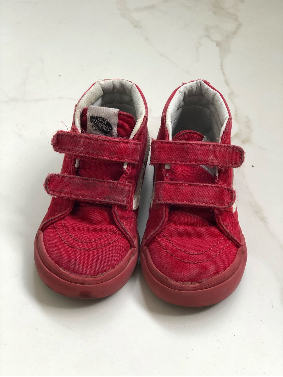 vans infantil vermelho