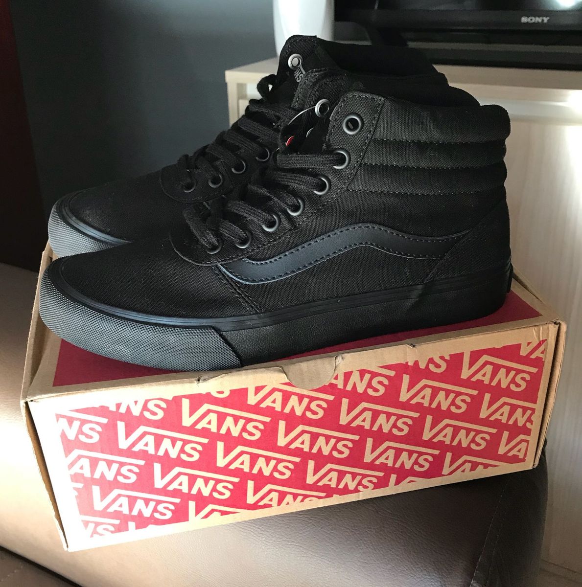 tênis vans maddie hi preto