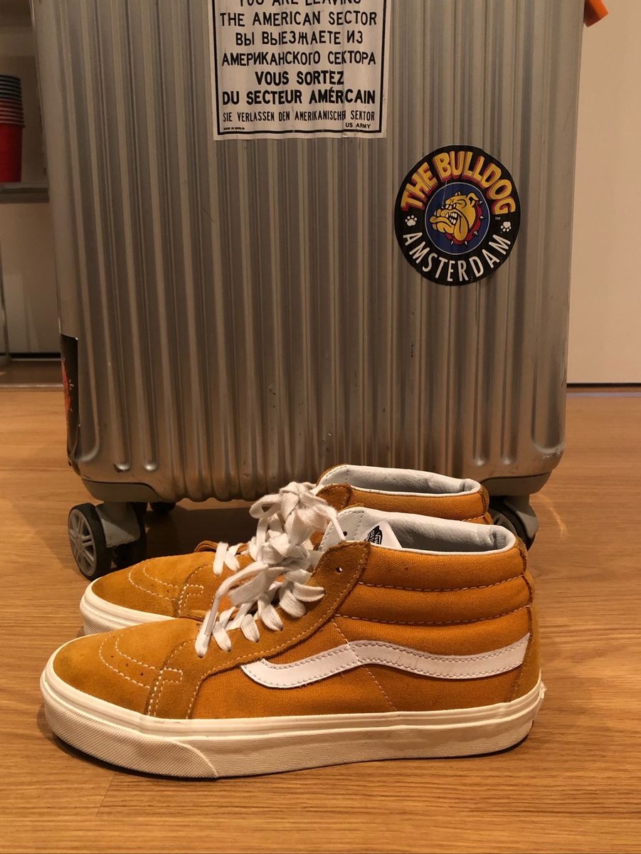 vans mostarda feminino