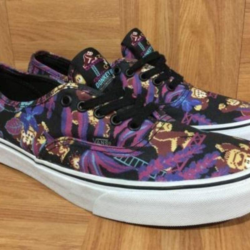 VANS Nintendo ドンキーコング　24cm Vans! Nintendo Donkey Kong | Tênis Masculino Vans Nunca