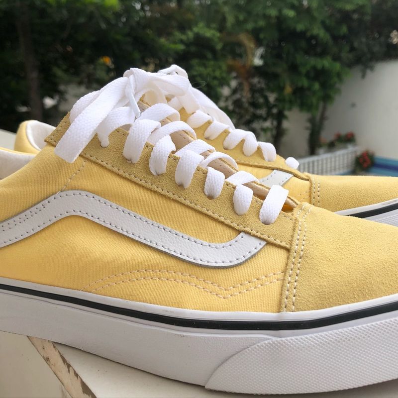 Old school yellow store vans