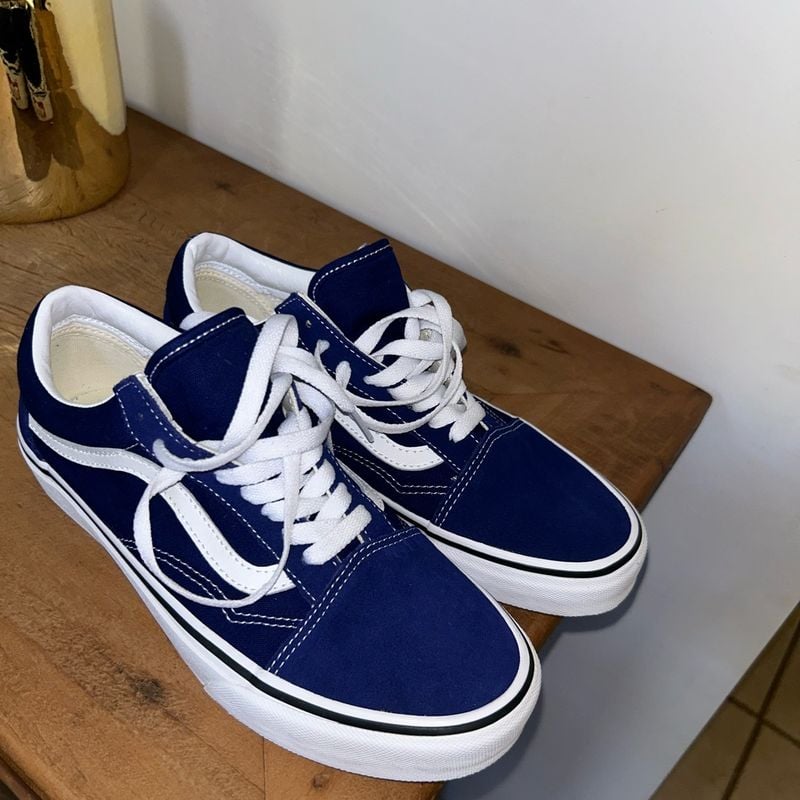 Vans Old School Azul Marinho Tênis Feminino Vans Nunca Usado