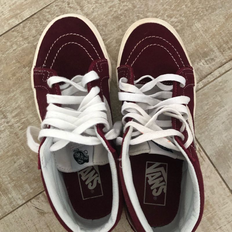 Vans old skool store vinho cano alto