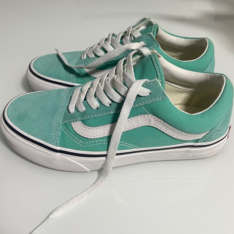 Vans old 2024 skool verde agua