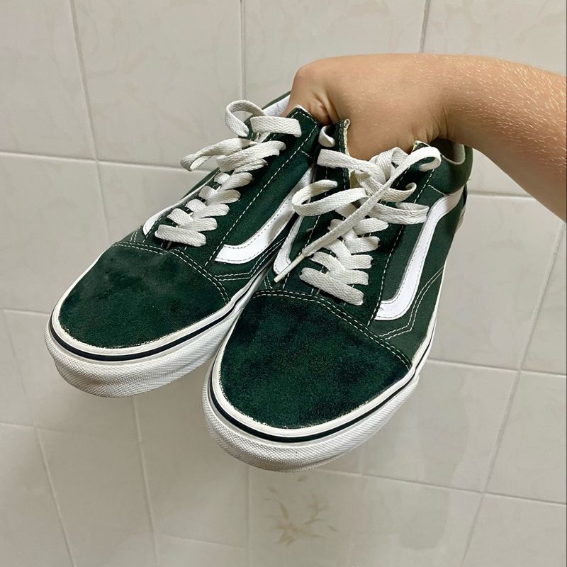 Vans verde outlet feminino