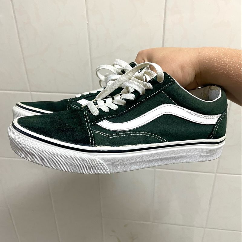 Tenis vans verde clearance escuro