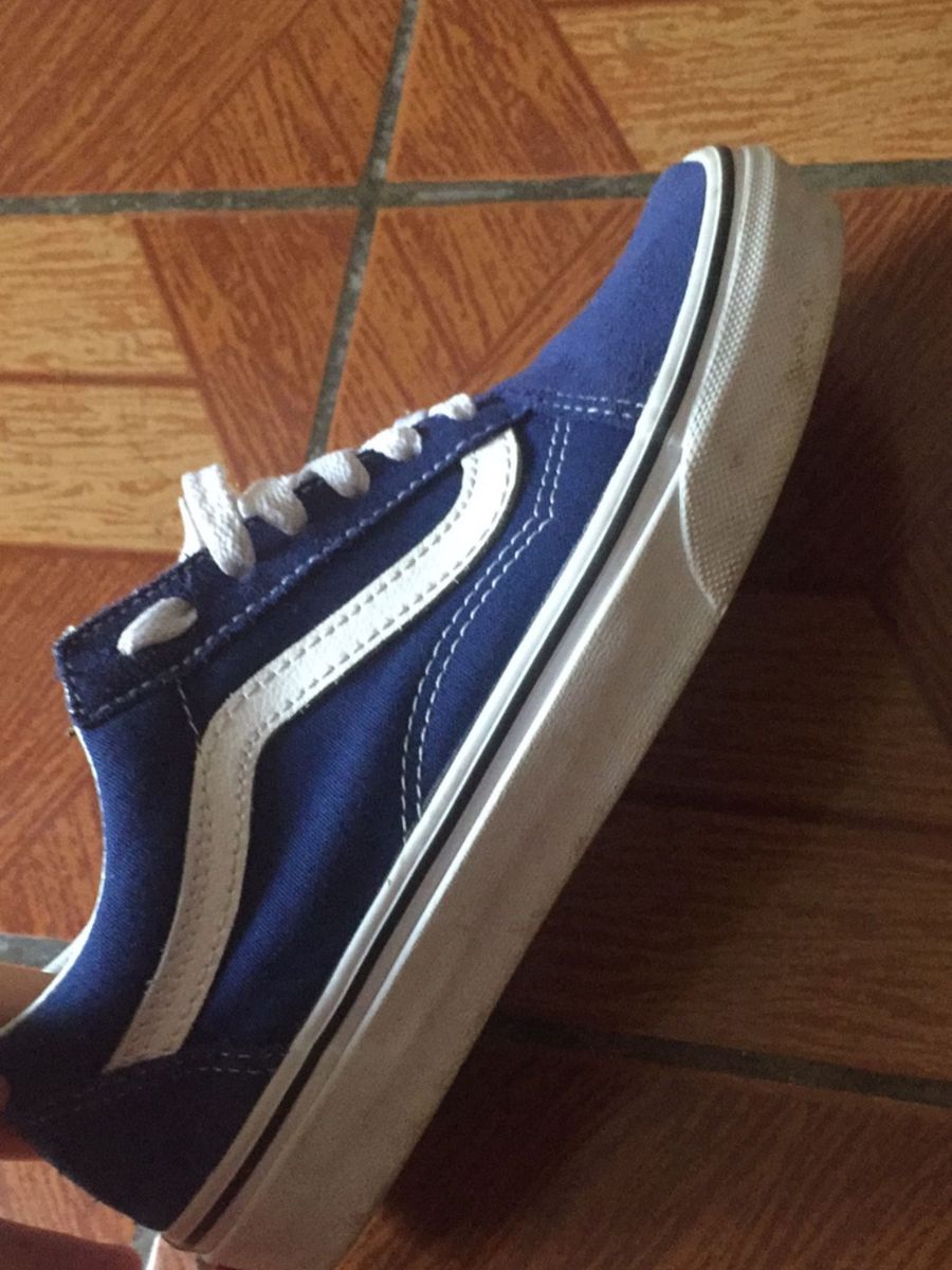 tenis vans old skool feminino azul