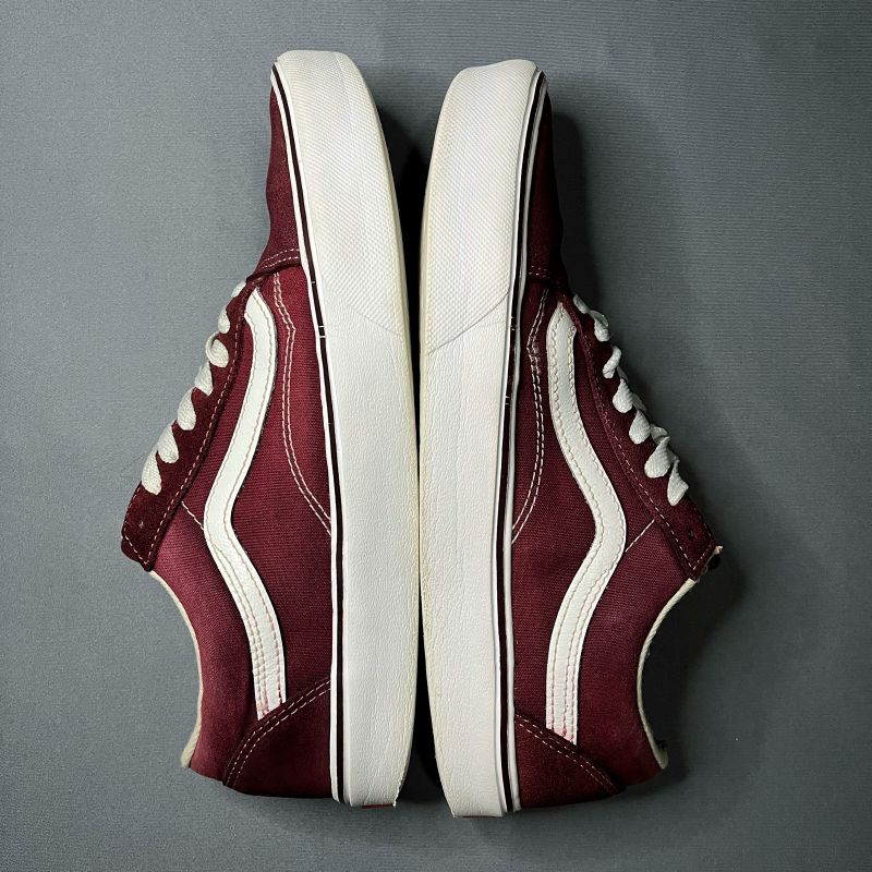 Tenis Vans Old Skool Tradicional Bordô Retro Feminino Masculino Promoção