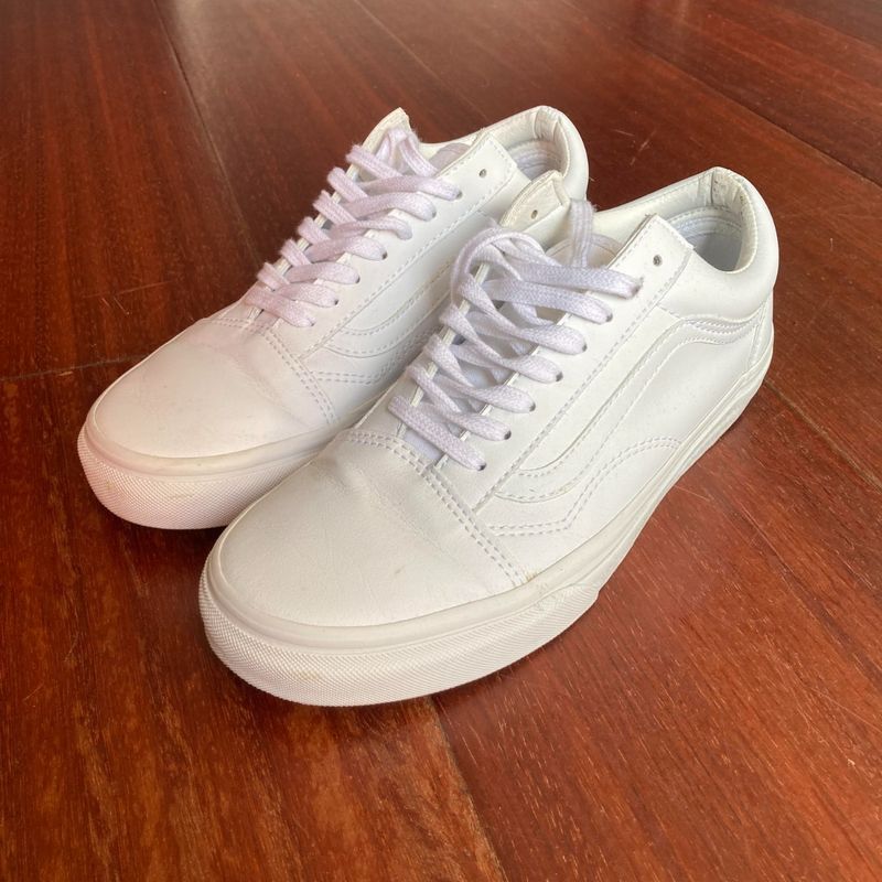 Tênis Vans Old Skool Branco 37 | Tênis Feminino Vans Nunca Usado 36696604 |  enjoei