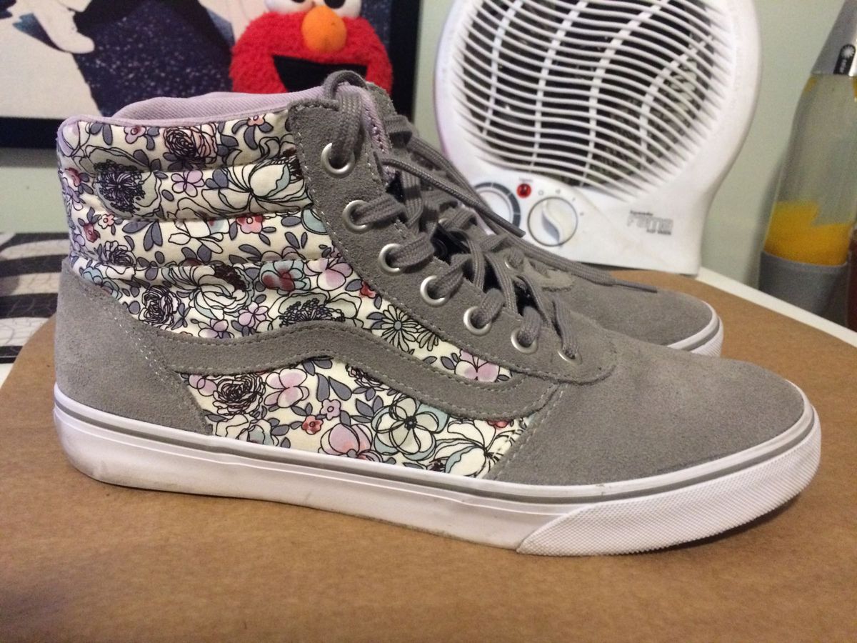 vans cinza cano alto
