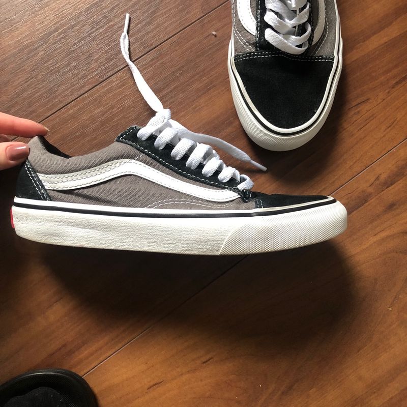 Vans old skool preto e sale cinza