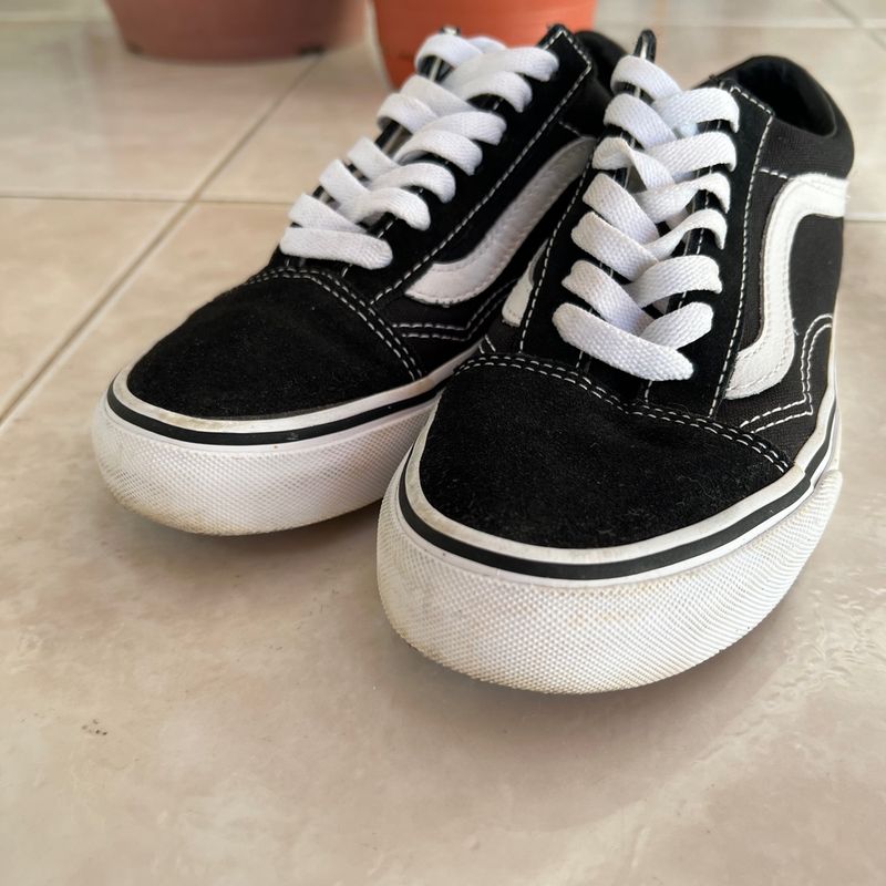 Vans Old Skool Preto | Tênis Feminino Vans Usado 87375604 | enjoei