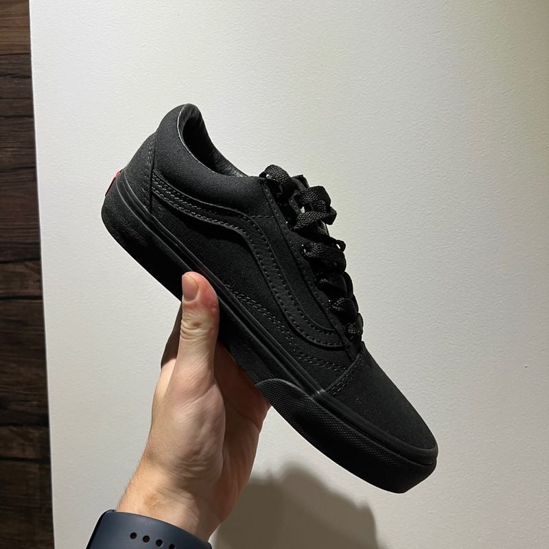 Vans Old Skool Preto All Black Vans Nunca Usado 94325562 enjoei