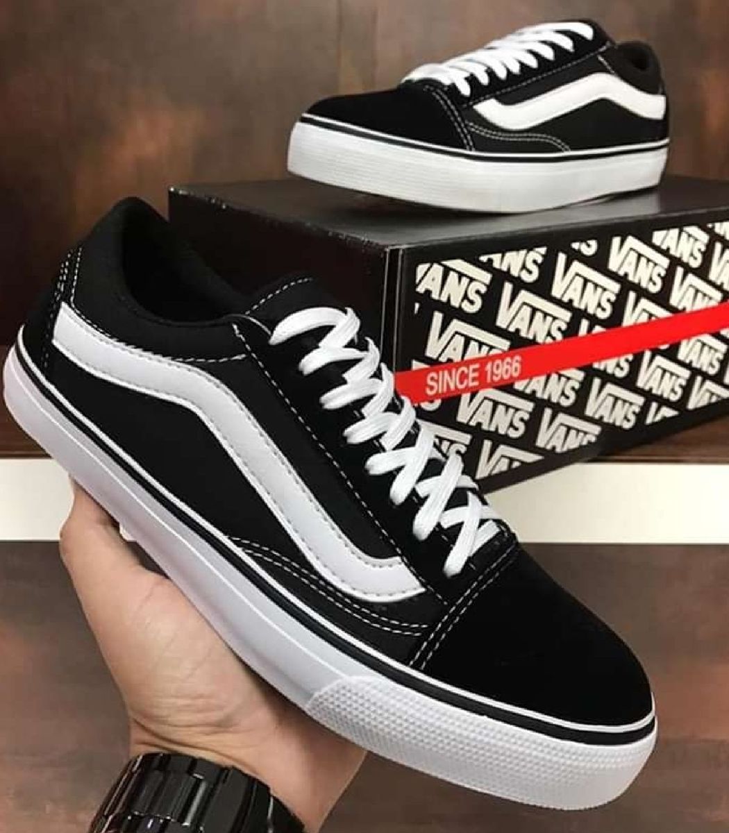 Vans Old Skool Preto Branco Número 39 | Tênis Masculino Vans Nunca Usado 37782221 | enjoei