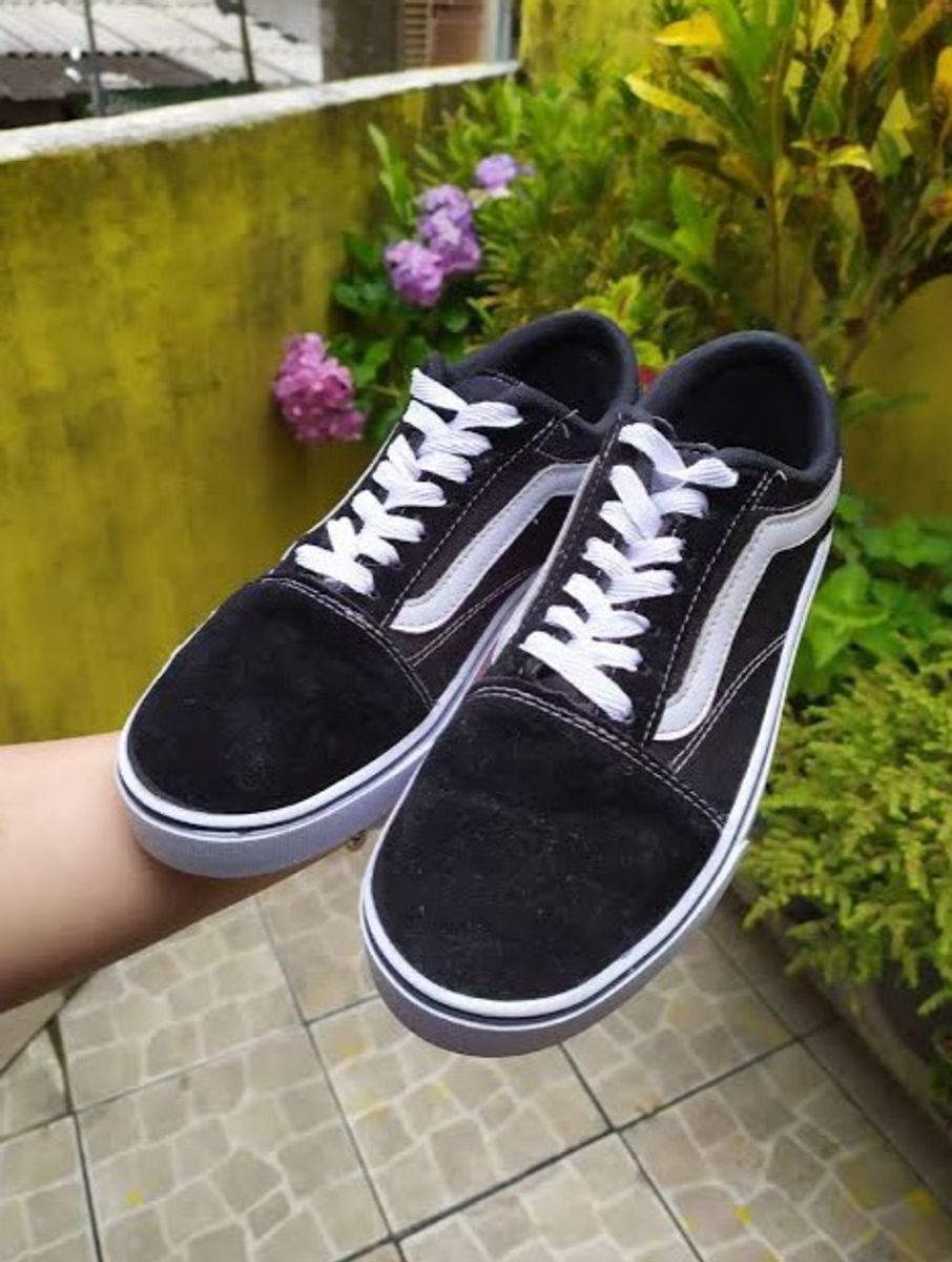 Vans preto hot sale falso