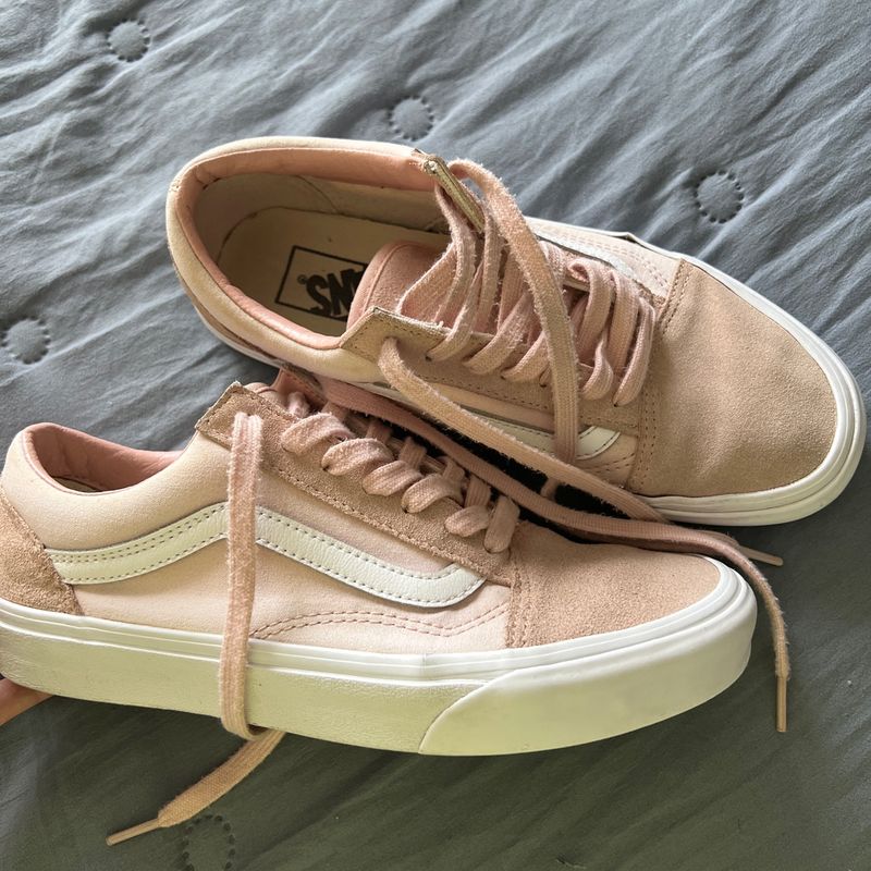 Tenis fashion vans old school rosa