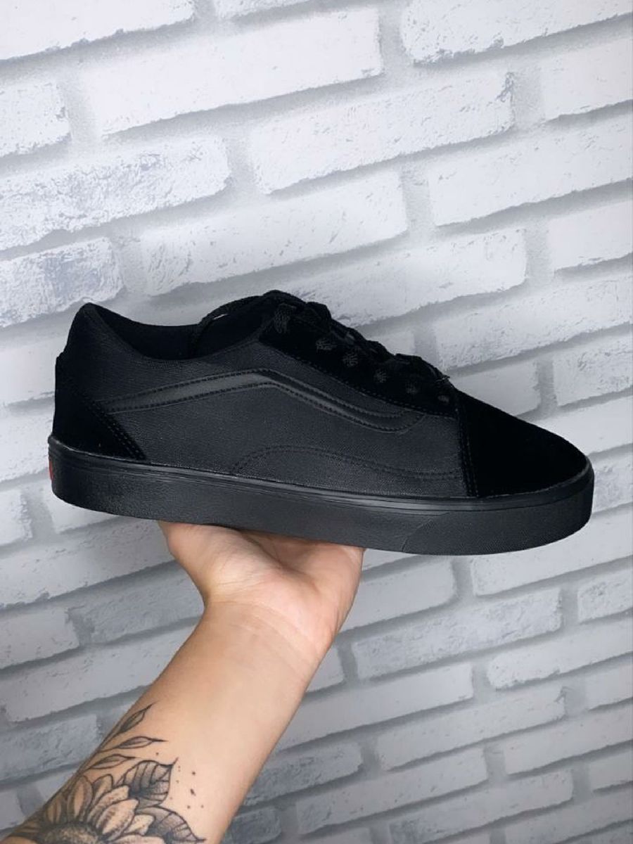 vans preto veludo