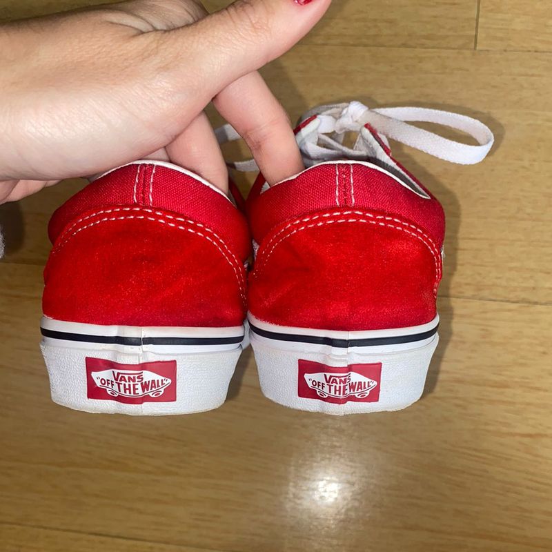 Tenis vans old skool best sale vermelho feminino