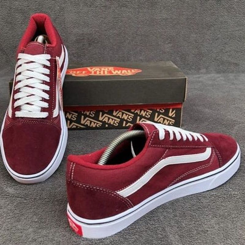 Tenis old hot sale skool vinho