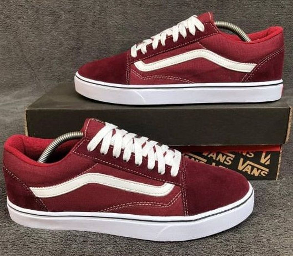 vans vinho com preto