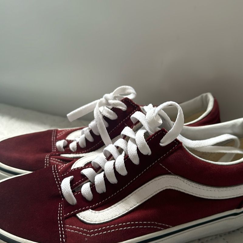 Vans Old Skool Vinho, Tênis Feminino Vans Usado 95732991