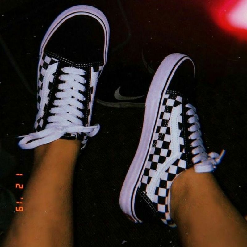 Tênis vans old skool lite hot sale checkerboard xadrez