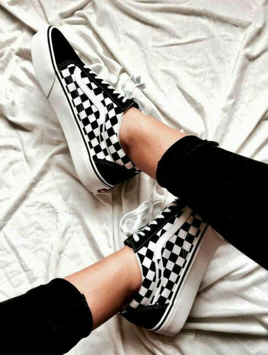 Vans xadrez hot sale feminino