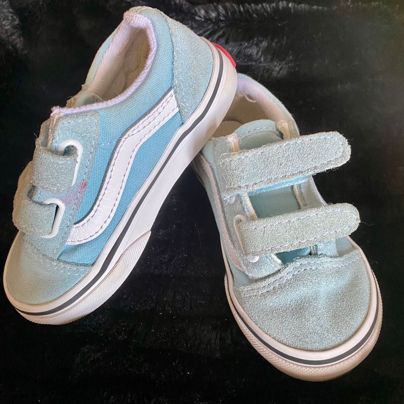Vans Original Azul Bebê Calçado Infantil para Meninas Vans Usado