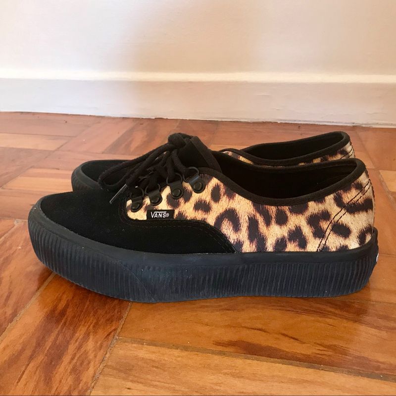 Vans plataforma clearance leopardo