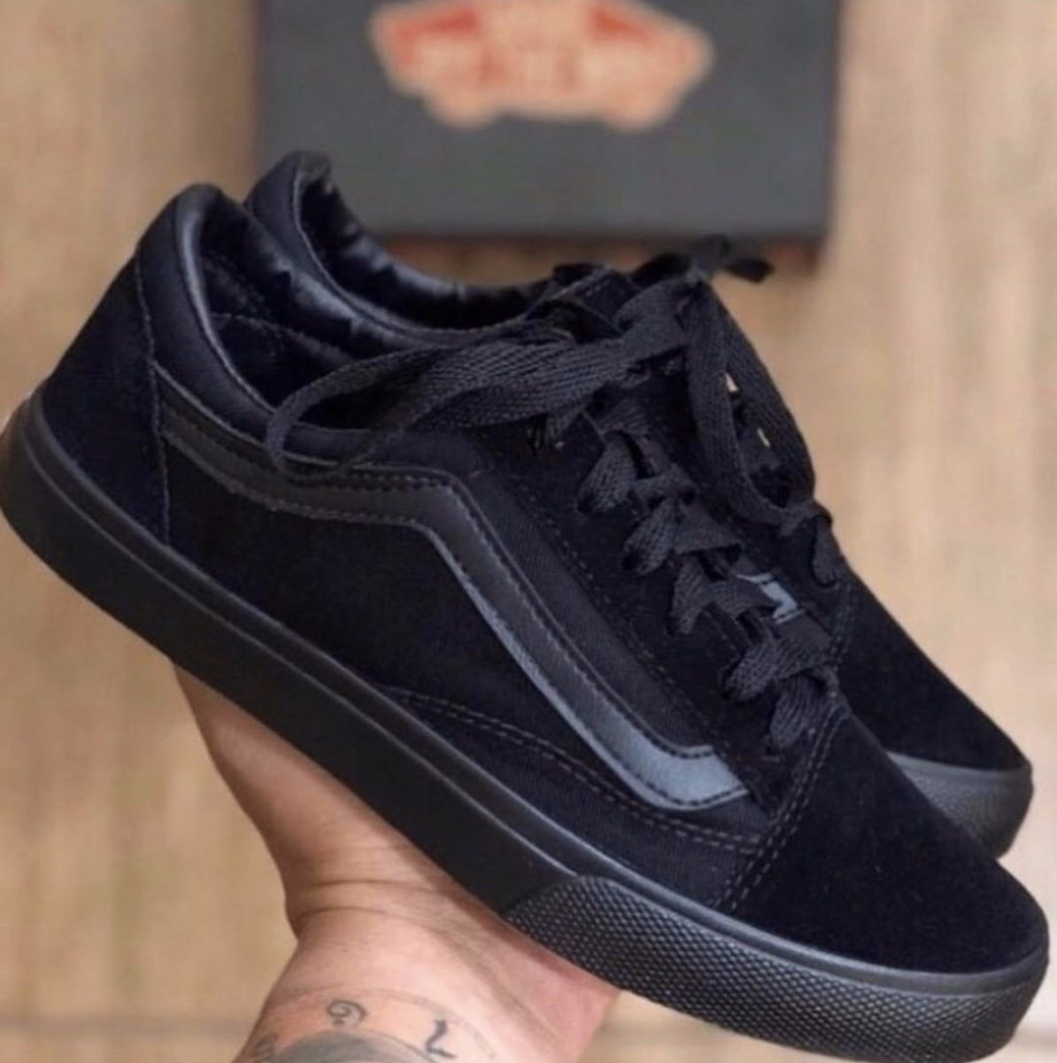 tenis vans old skool all black