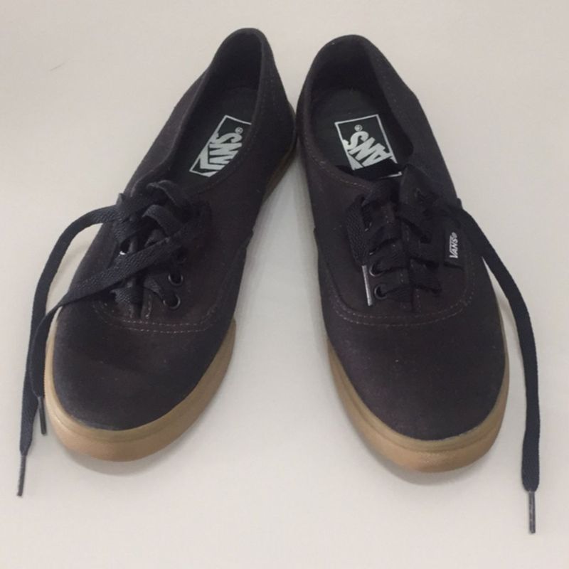 Tenis Preto Com Sola Marrom Feminino Vans Preto Sola Marrom Tênis