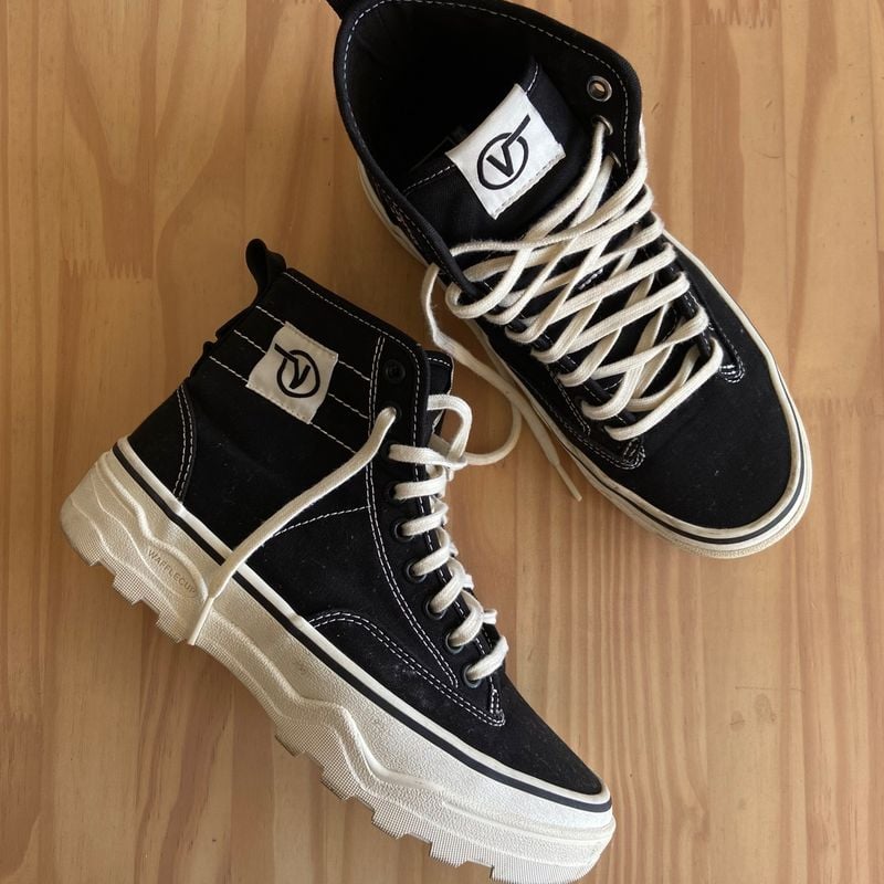 Tênis Vans Vans Altas Plataforma Vans Raro Cano Alto Plataforma