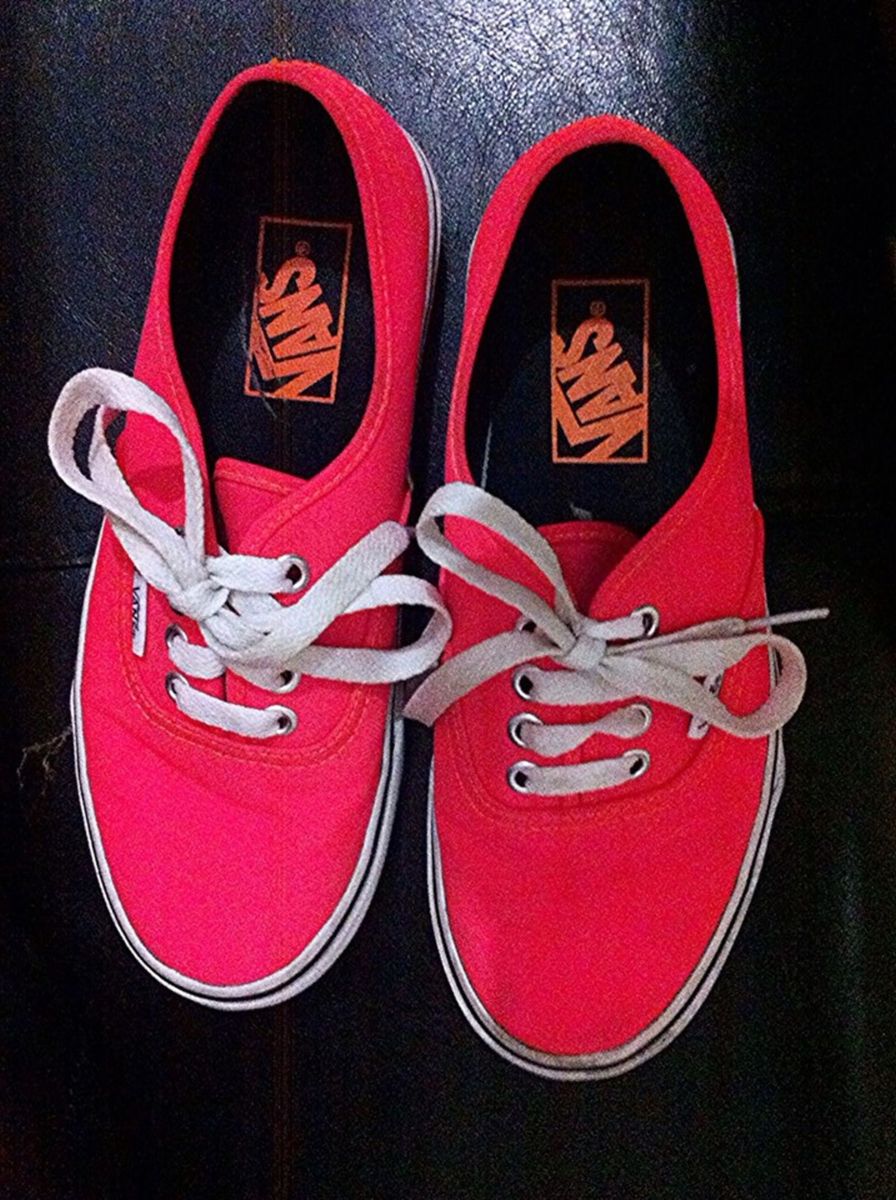 vans rosa fluorescente