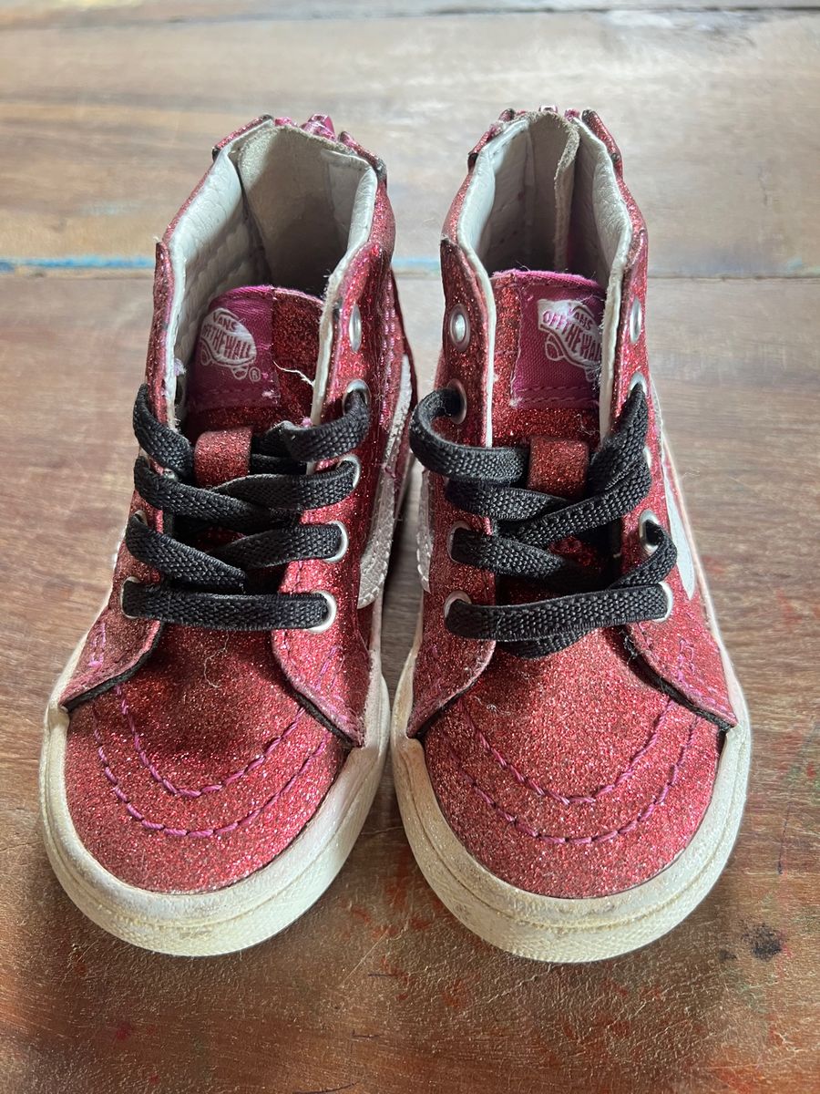 Vans on sale rosas vermelhas