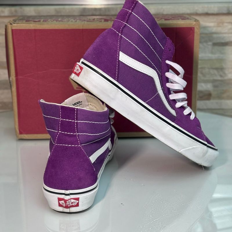 Vans Sk8 Hi 43 Roxo Vans Usado 131109528 enjoei