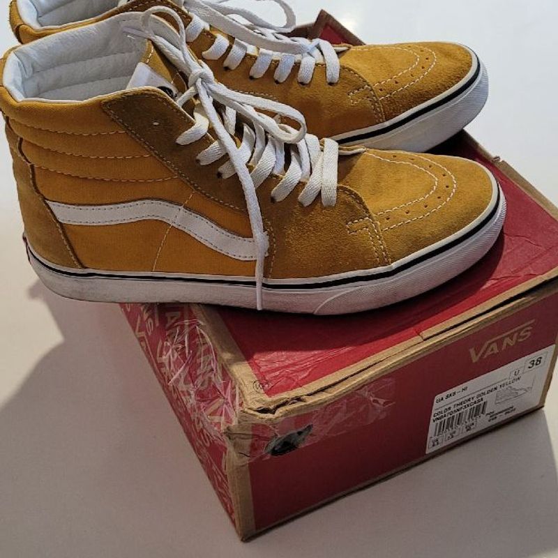 Vans best sale amarelo claro