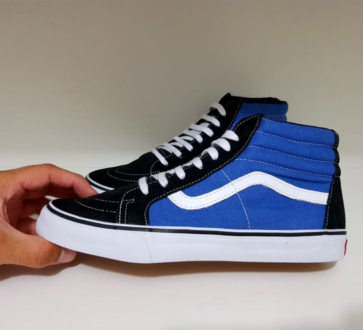 vans sk8 hi azul