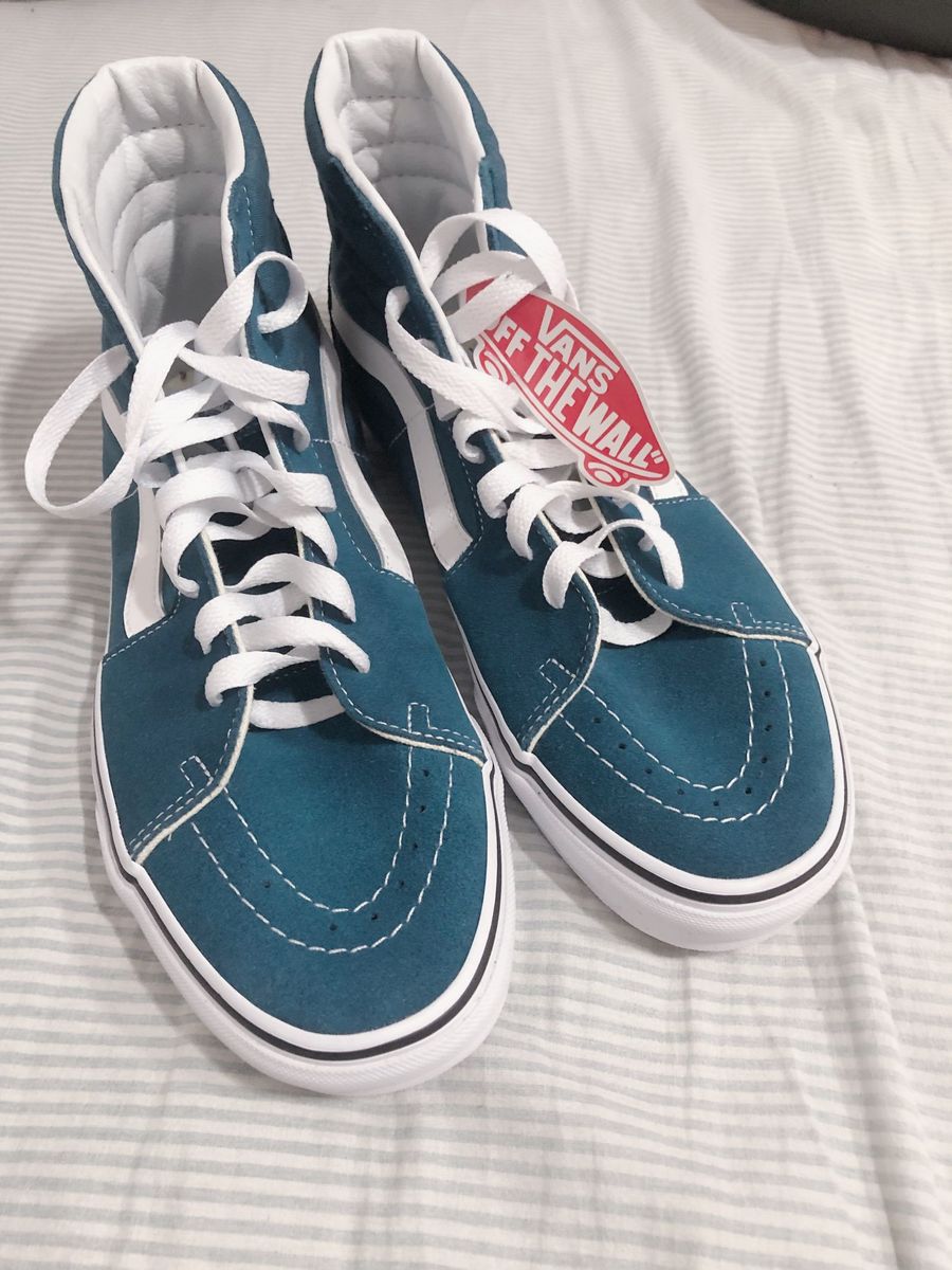 vans sk8 hi azul claro