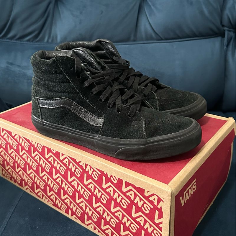 Vans Sk8-Hi Black Oldschool Preto Cano Alto 36 Vans Usado