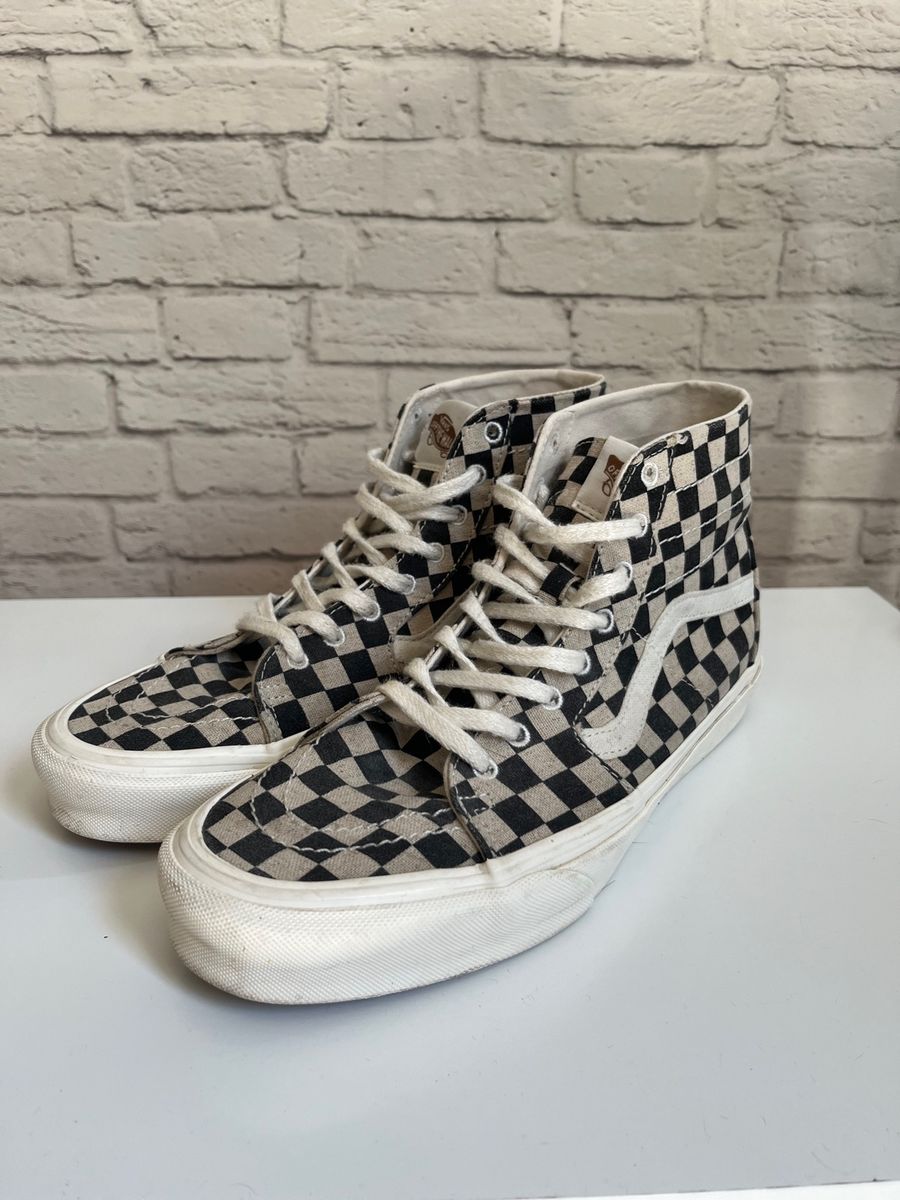 Vans sk8 hi store quadriculado