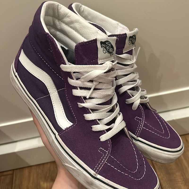 Vans Sk8 Hi Roxo Vans Usado 111731182 enjoei