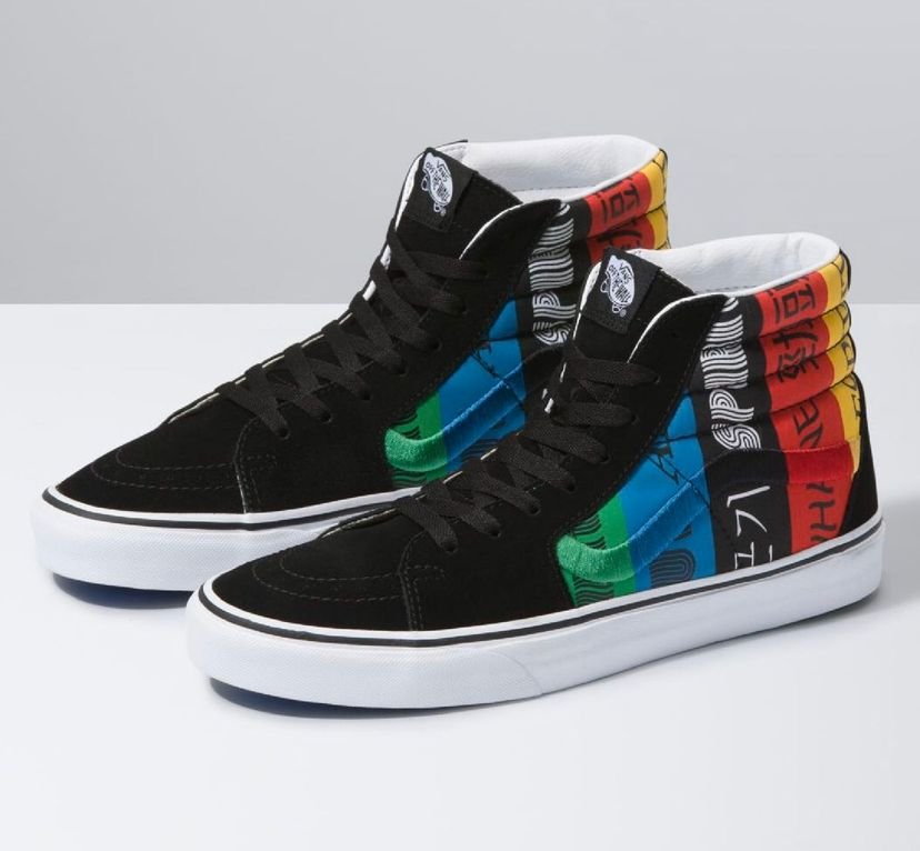 vans high top colorful