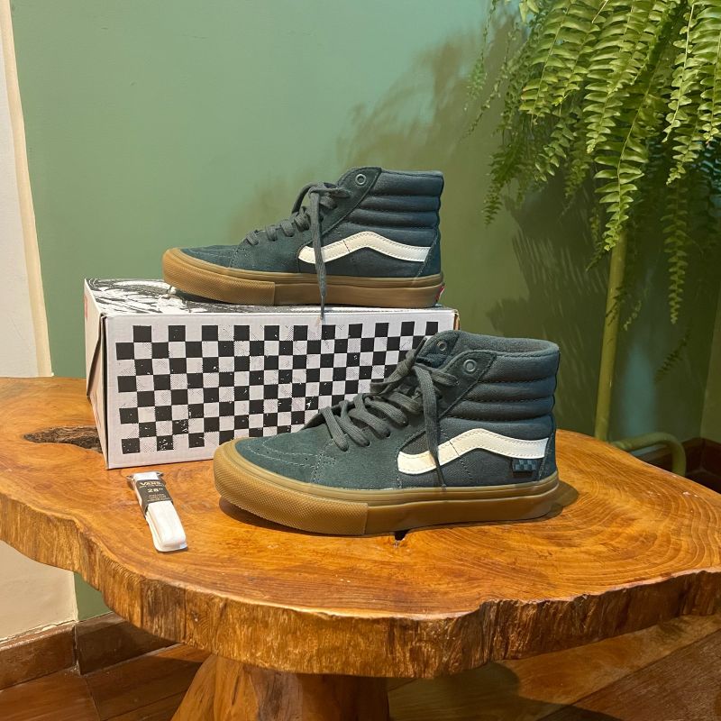 Vans verde escuro sales