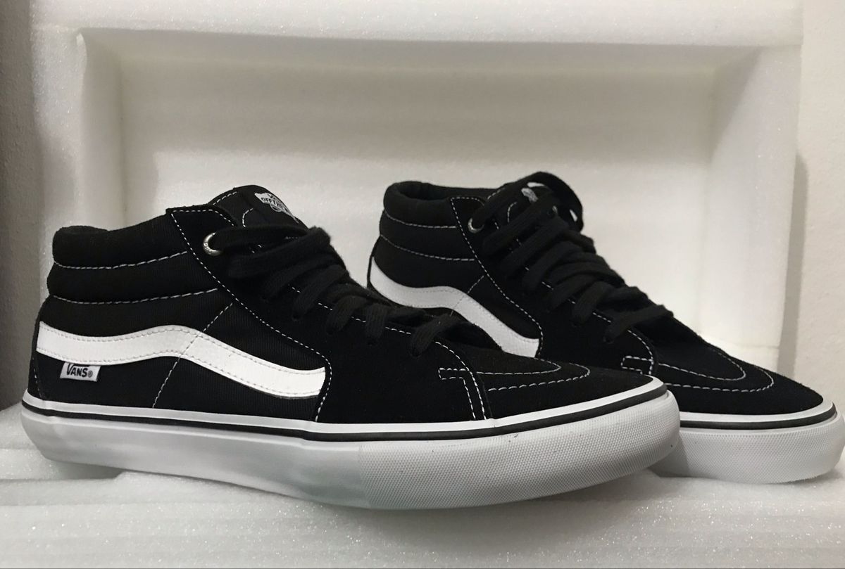 tênis vans sk8 mid preto pro