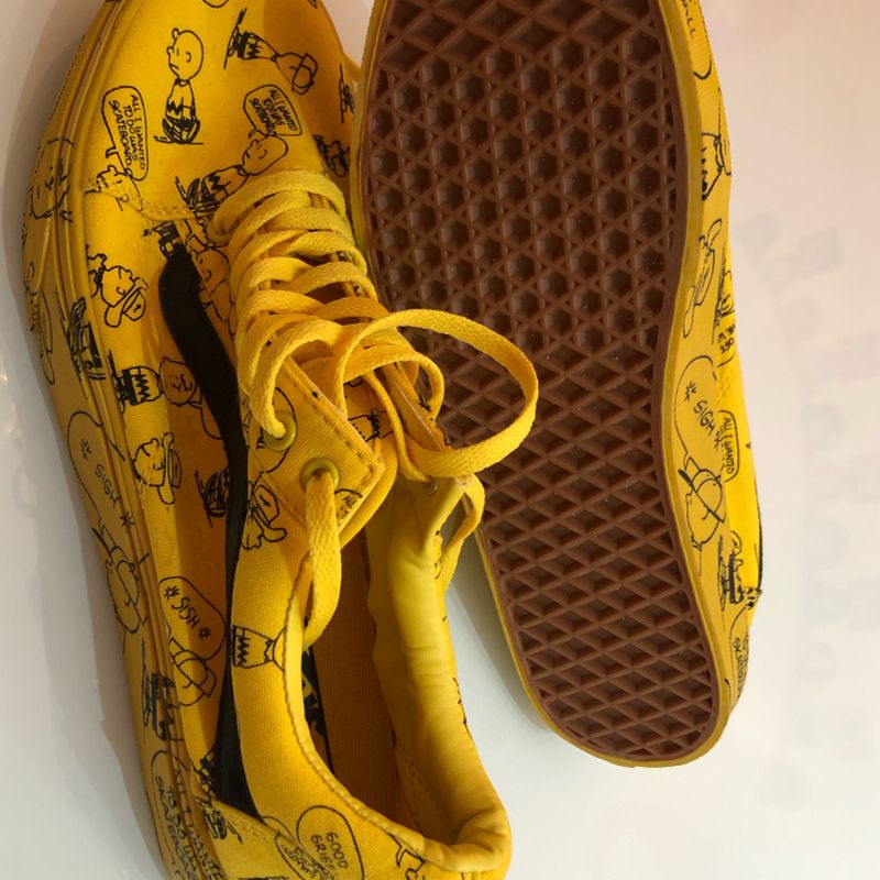 Vans shop peanuts amarelo