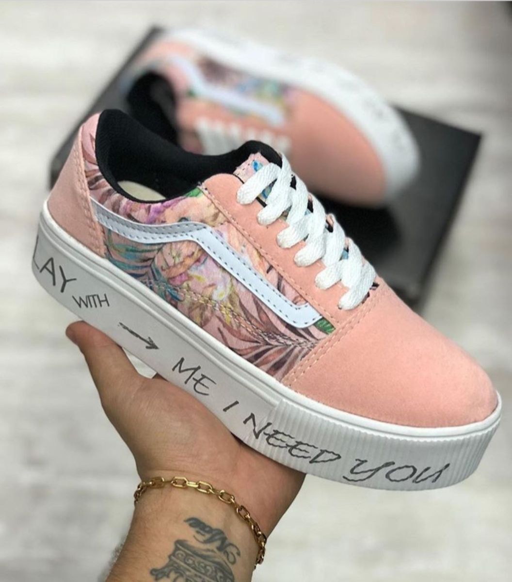 tenis vans feminino solado alto