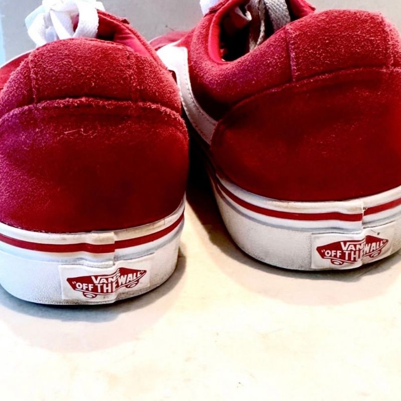 Vans Vermelho Camurça, Tênis Feminino Vans Usado 88742070