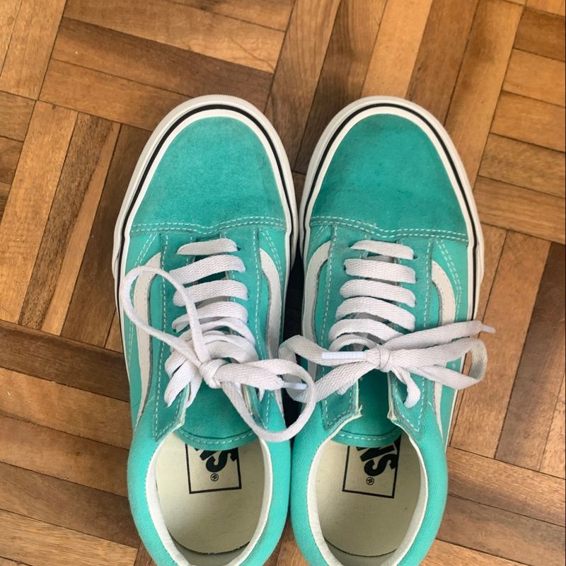 Tenis vans outlet feminino verde agua