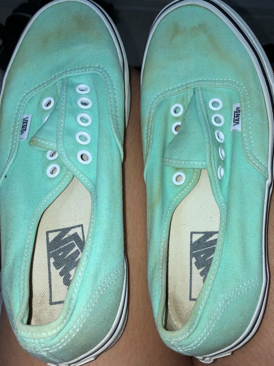 tenis vans verde claro