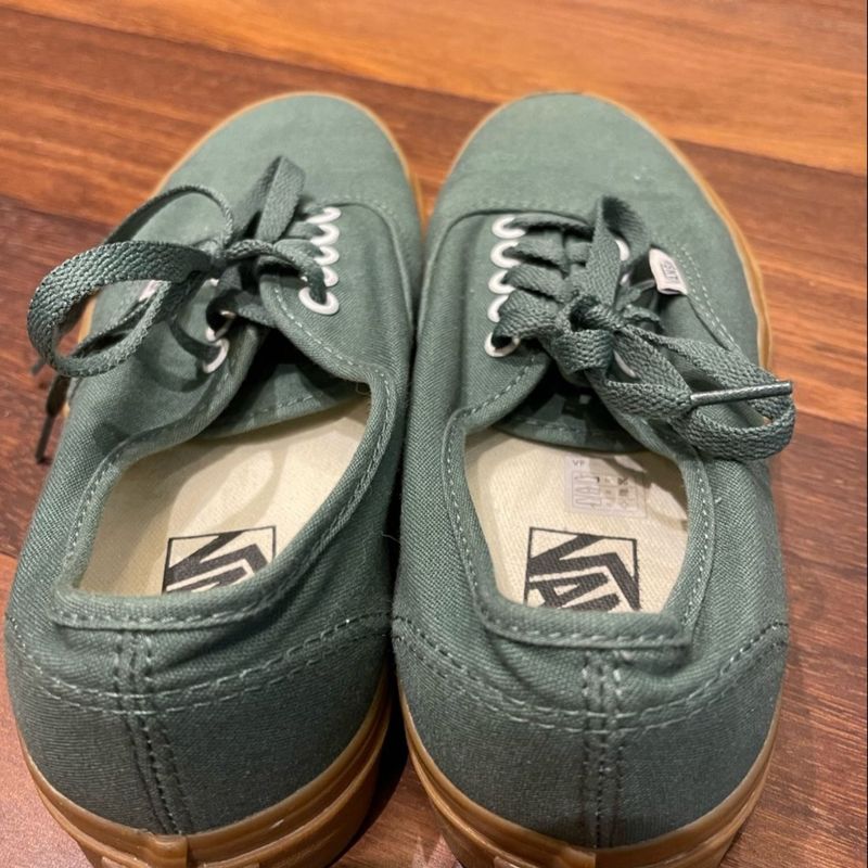 Vans Verde com Detalhe em Couro | Tênis Feminino Vans Usado 89177493 |  enjoei